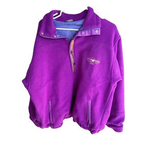 Mammut Men's Purple Long Sleeve Nordic Zenith Popper Fleece Jacket Size L